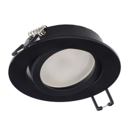 AKTYN 1 OV Black IP20 round ceiling spot luminaire black EDO777122 Edo Solutions