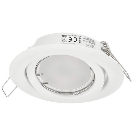 DAIRA White IP20 round white adjustable recessed ceiling spot luminaire EDO777298 Edo Solutions