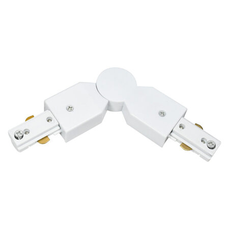 Łącznik przegubowy do szyny, MEVA PRO Flex Connector-B White, biały EDO777519 EDO Solutions